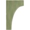 Ekena Millwork 5 1/4"W x 6"D x 10"H Clarksville Wood Vintage Decor Bracket, Restoration Green BKTWD05X06X10CVGR - alternate 3